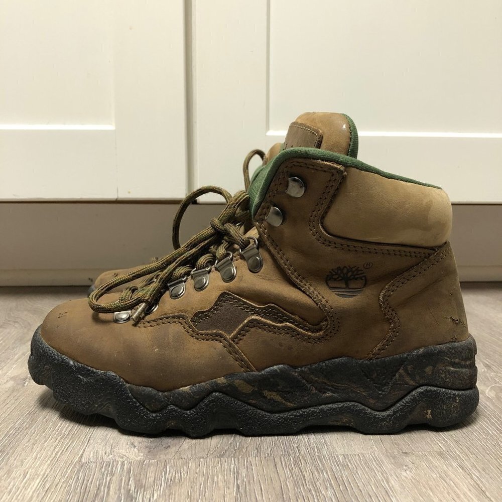 Timberland Men's Size 7 Boots Lace Up Outdoor Hiking Leather Shoes Waterproof